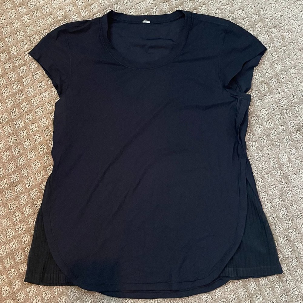 Black lululemon Shirt with Pleats
